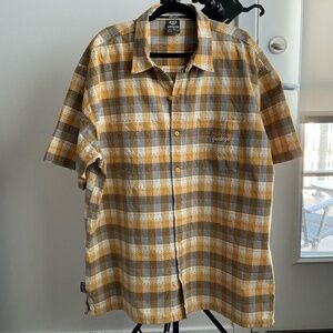 Vintage Men's Pelle Pelle Heritage Short Sleeve Plaid Shirt 2XL, 80s